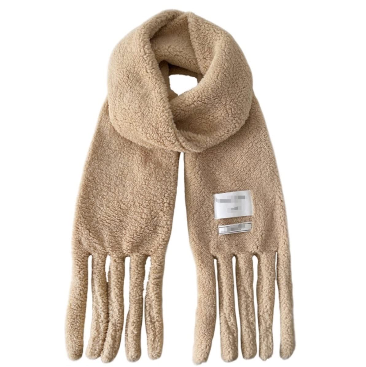 Sciarpa Scialle Sciarpa Invernale Da Donna All-Match Solid Student Nappa Peluche Ispessita Stola Elegante