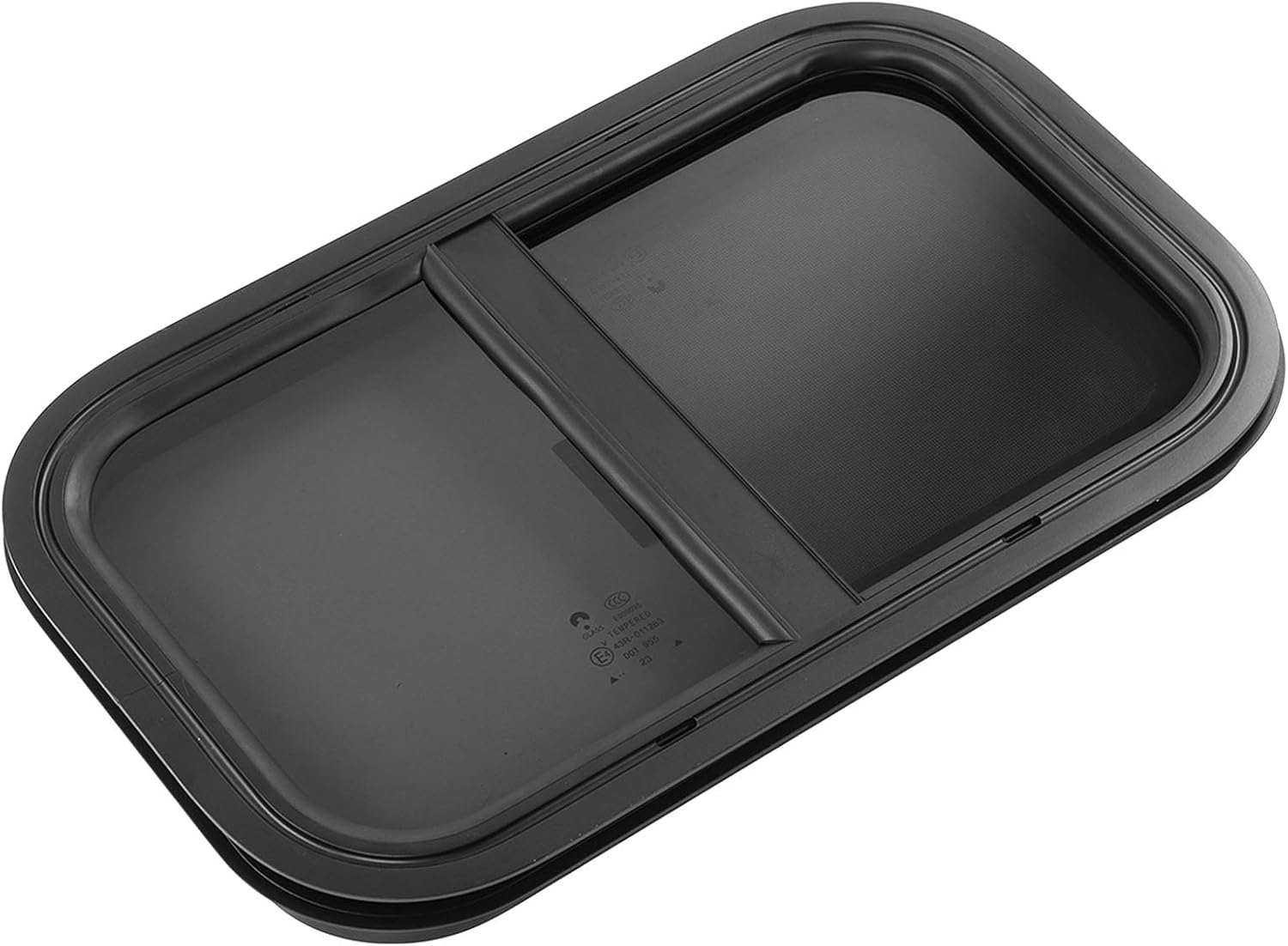 RV Push Pull Window, Rounded Corner Sliding Opening RV Window, Sealed Proof, Smooth Polished for