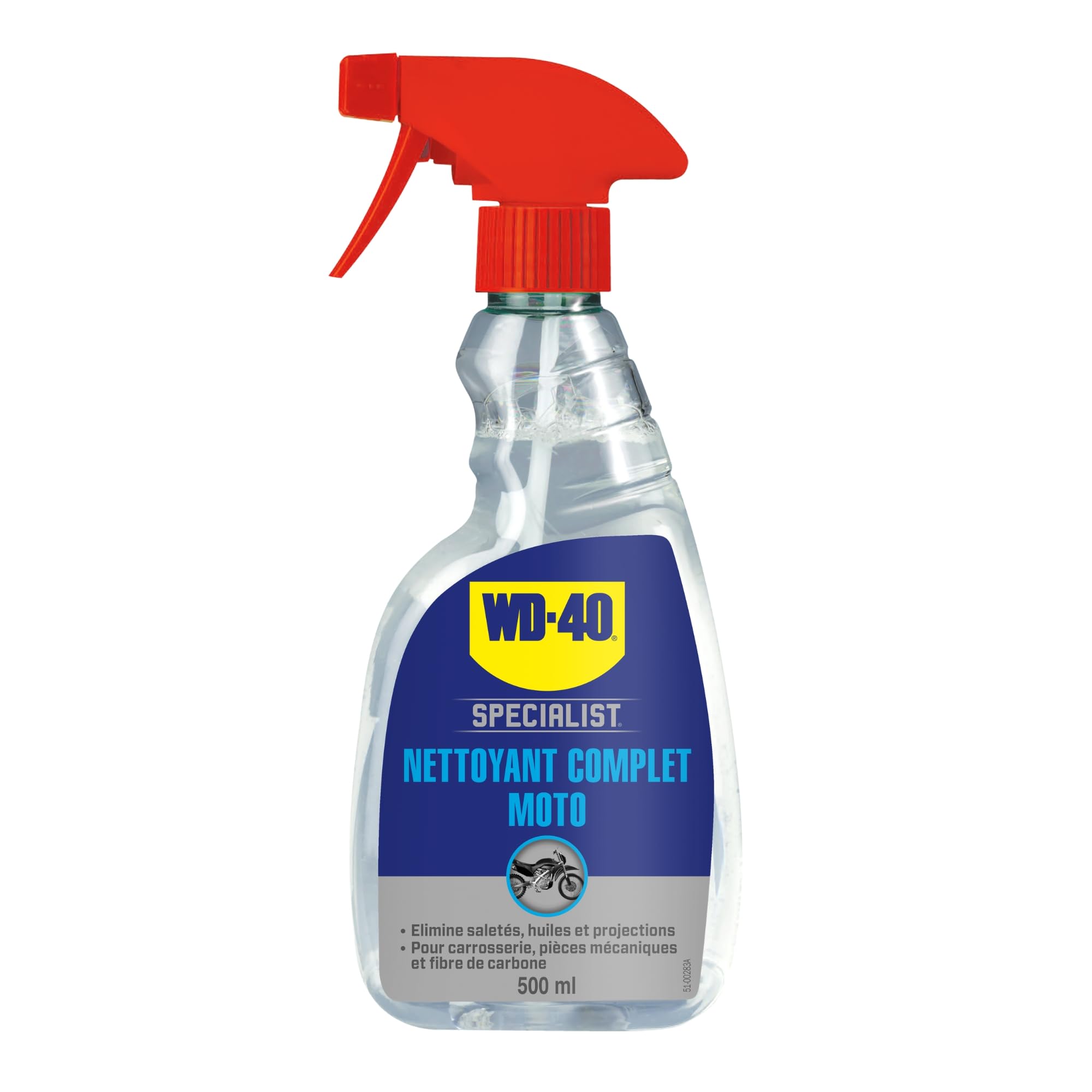 WD-40 SPECIALIST Nettoyant Complet Moto - Pulvérisateur 500ml