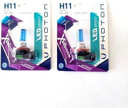 Photon H11 12v 55w Diamond Vision White Light Halogen Auto Bulb
