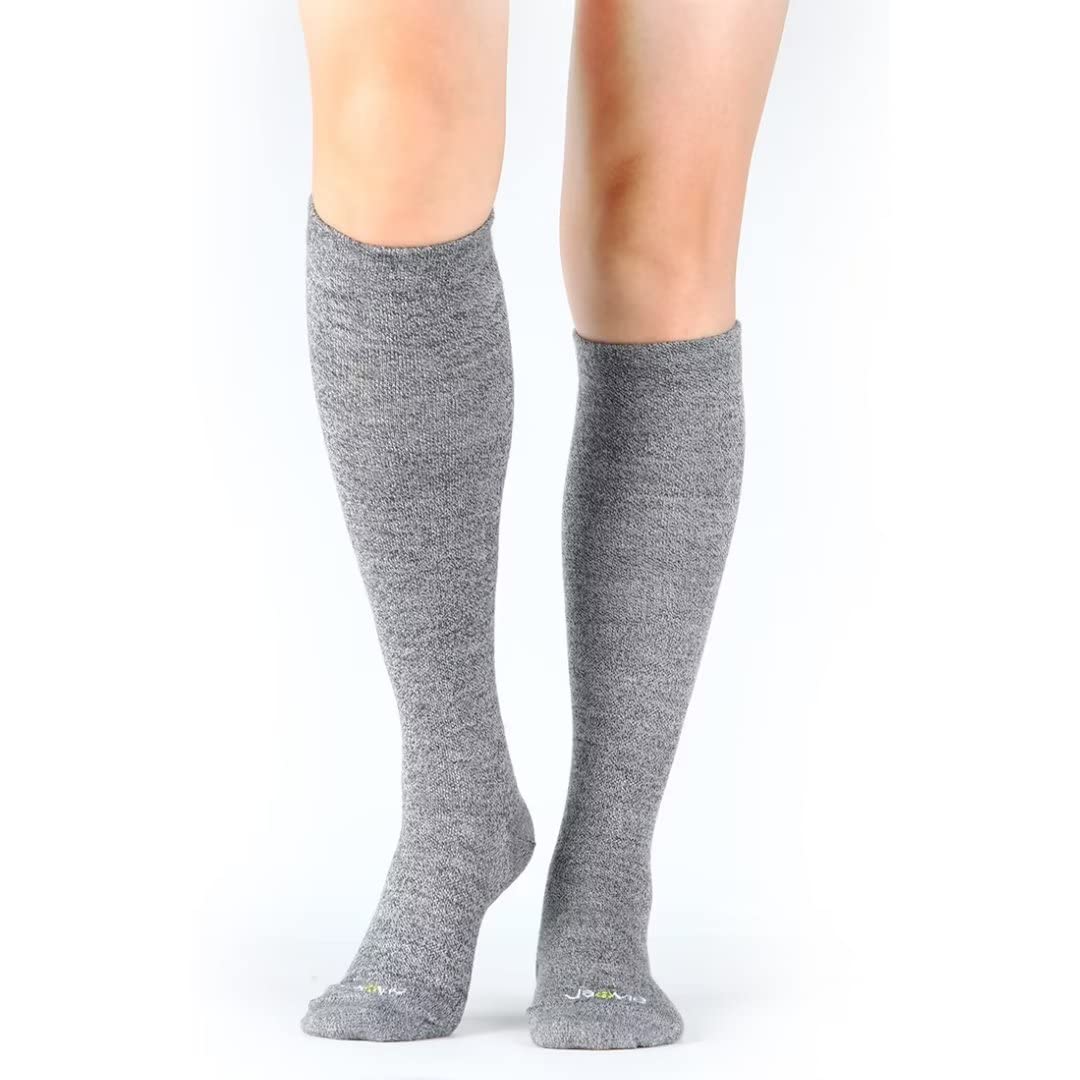 JAVIE 80% Merino Wool Ultra Soft 15-20mmHg Graduated Compression Socks for Women & Men