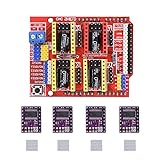 Witbot CNC Shield Expansion Board with drv8825 Stepper Motor Driver with Heat Sink for Arduino V3 Engrave