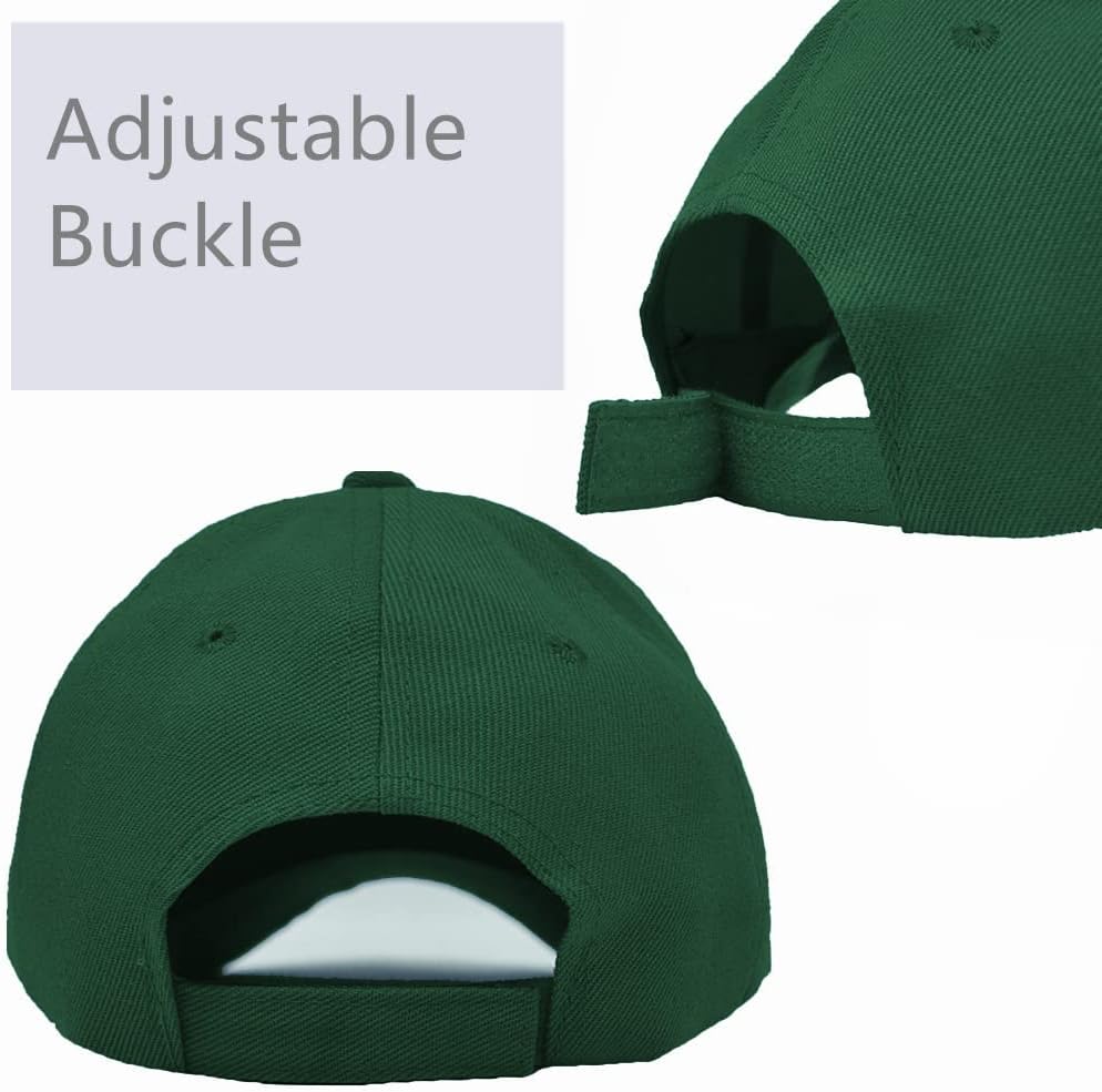 Glory Max Wholesale 12-Pack Plain Baseball Cap Adjustable Solid Blank Curved Visor Hat