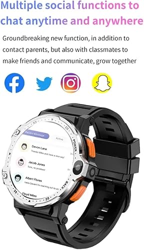 Miniatura 4 de Pyrrhionia Reloj inteligente 4G con GPS 2GB+16GB 4GB+64GB 1.54 pulgadas pantalla redonda hombres Smartwatch doble cámara Android 8.1 WiFi mapas