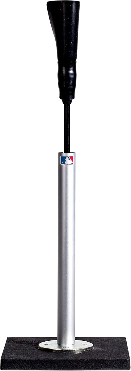 Franklin Sports 24847 MLB Pro-Grade Portable Tee | Diamond Hitting Drills, Twist-Lock Height Control, All-Weather Fiberglass Post, Hand-Rolled Rubber Top, Elite Player Choice