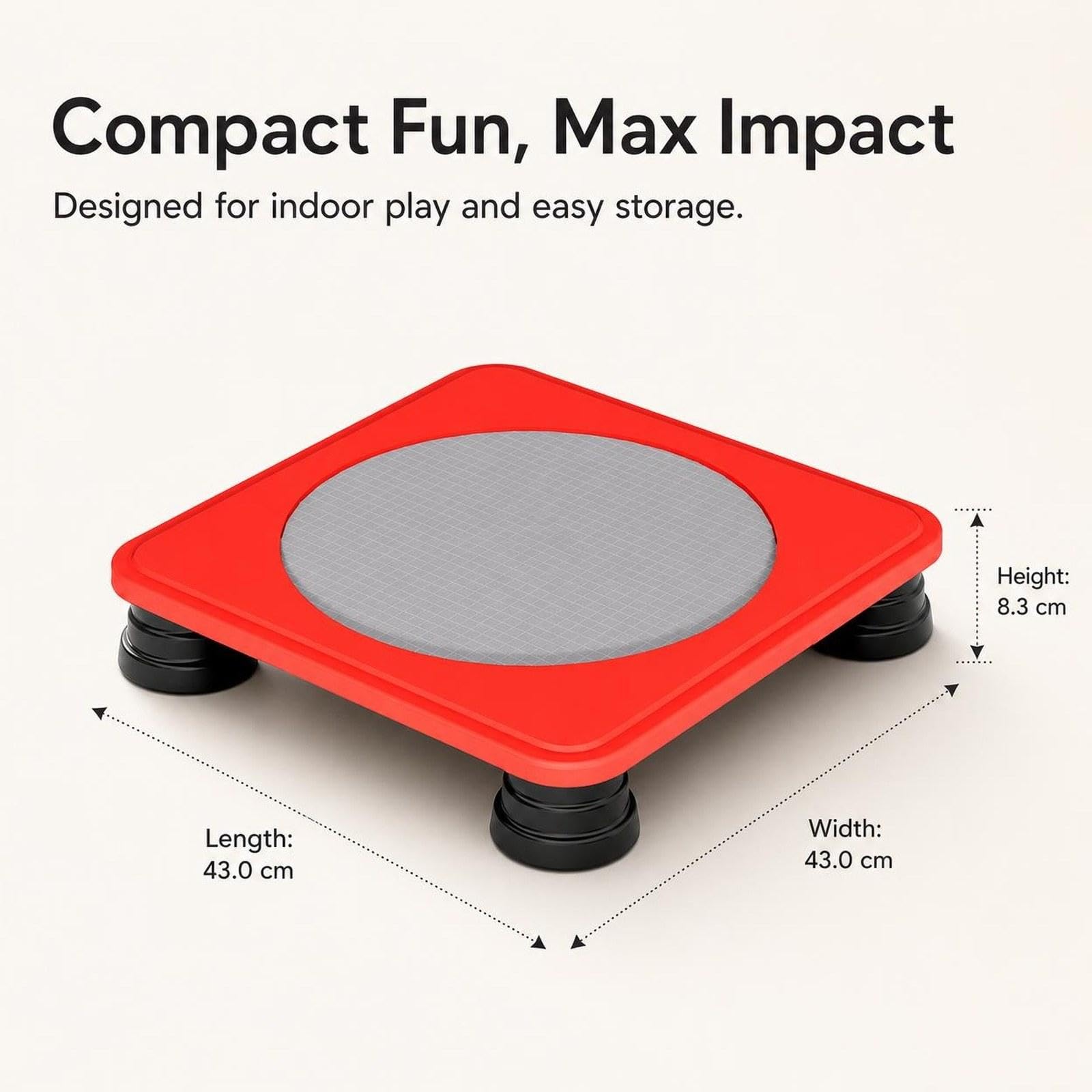 Mini para Niños, Cama de Juego Compacta de PP, Equipo de Salto Sensorial, Alta Capacidad de Carga, Ideal para Actividades Motrices