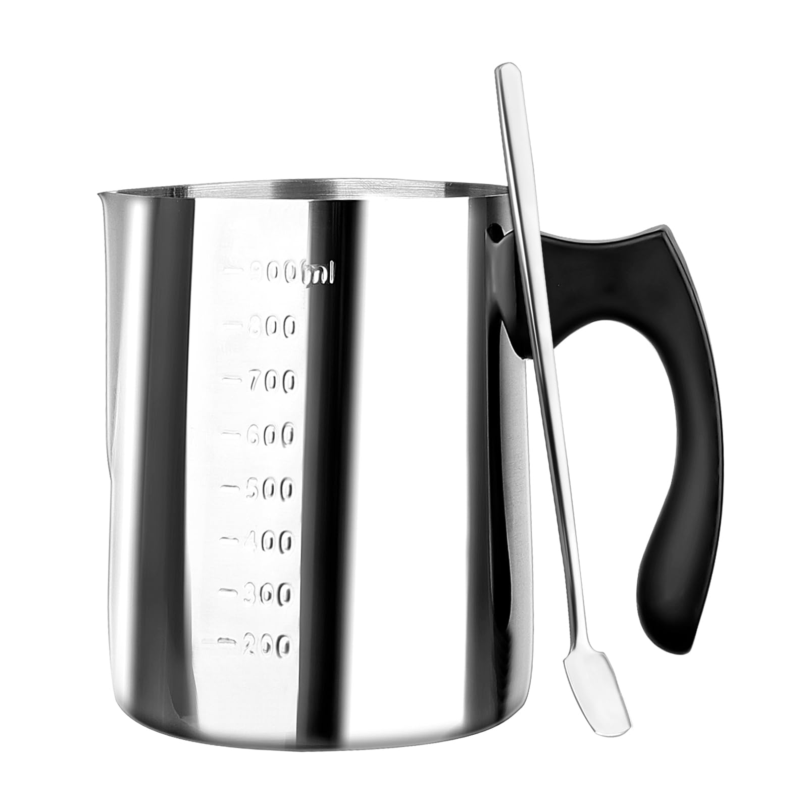 Casserole à Fondre La Cire 900 Ml En Inox – Idéale Bougies, Chocolat, Savon & Beurre + Cuillère Offerte