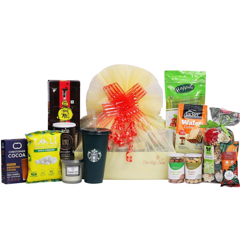 The Gift Tree Coffee Tumbler, Drinking Chocolate & Munchies Gift Hamper| Gift for Family, Friends, Birthday, Anniversary, Office Collegues-image-12