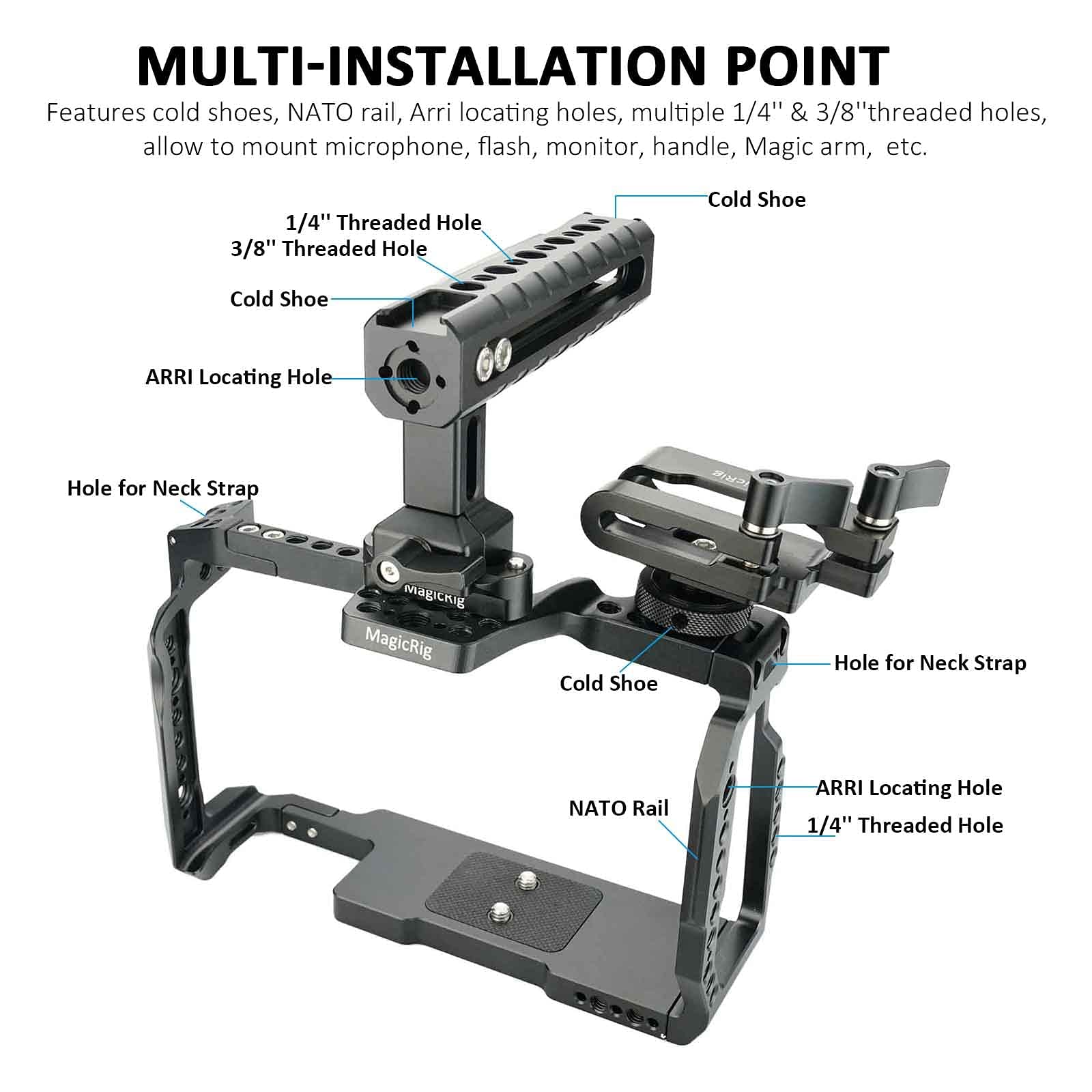 Amazon.co.jp: MAGICRIG BMPCC 6K Pro / 6K G2 カメラケージ NATO Amazon.co.jp: MAGICRIG BMPCC 6K Pro / 6K G2 カメラケージ NATO