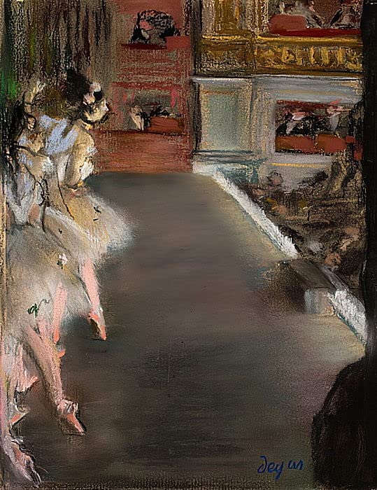 Affiches d'Art Danseuses au vieil opéra Degas Tableau Décoratif 60x90