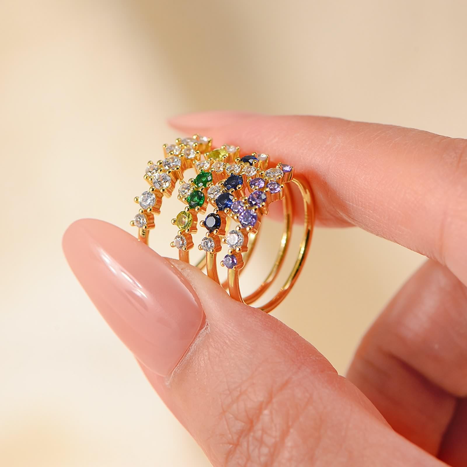 Anillo de compromiso de oro blanco Au 375/585/750, anillo de compromiso con moissanita, anillo de oro real de 9 K/14 K/18 K, oro blanco, talla 47-65