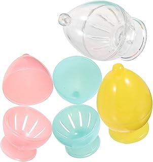 4pcs Caja de almacenamiento de huevos de bell...