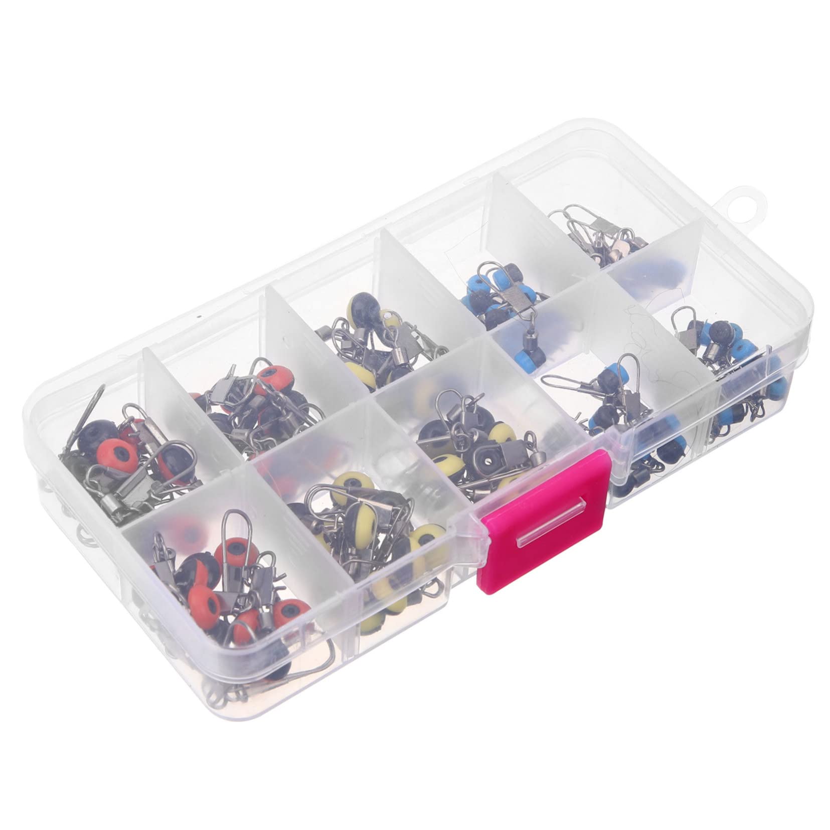 BESPORTBLE Fagioli Spaziali Kit Bottoni a Pressione Canna Girevole a Scatto Girevole Da Pesca Portatile Connettore Per Fagiolo Spaziale Da Pesca Anello Cablato Platine Per Lenza Lega