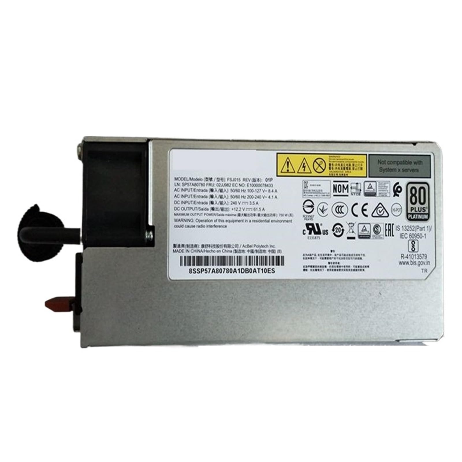 SWEWDSQG Power Supply 750W Power Supply FSJ015