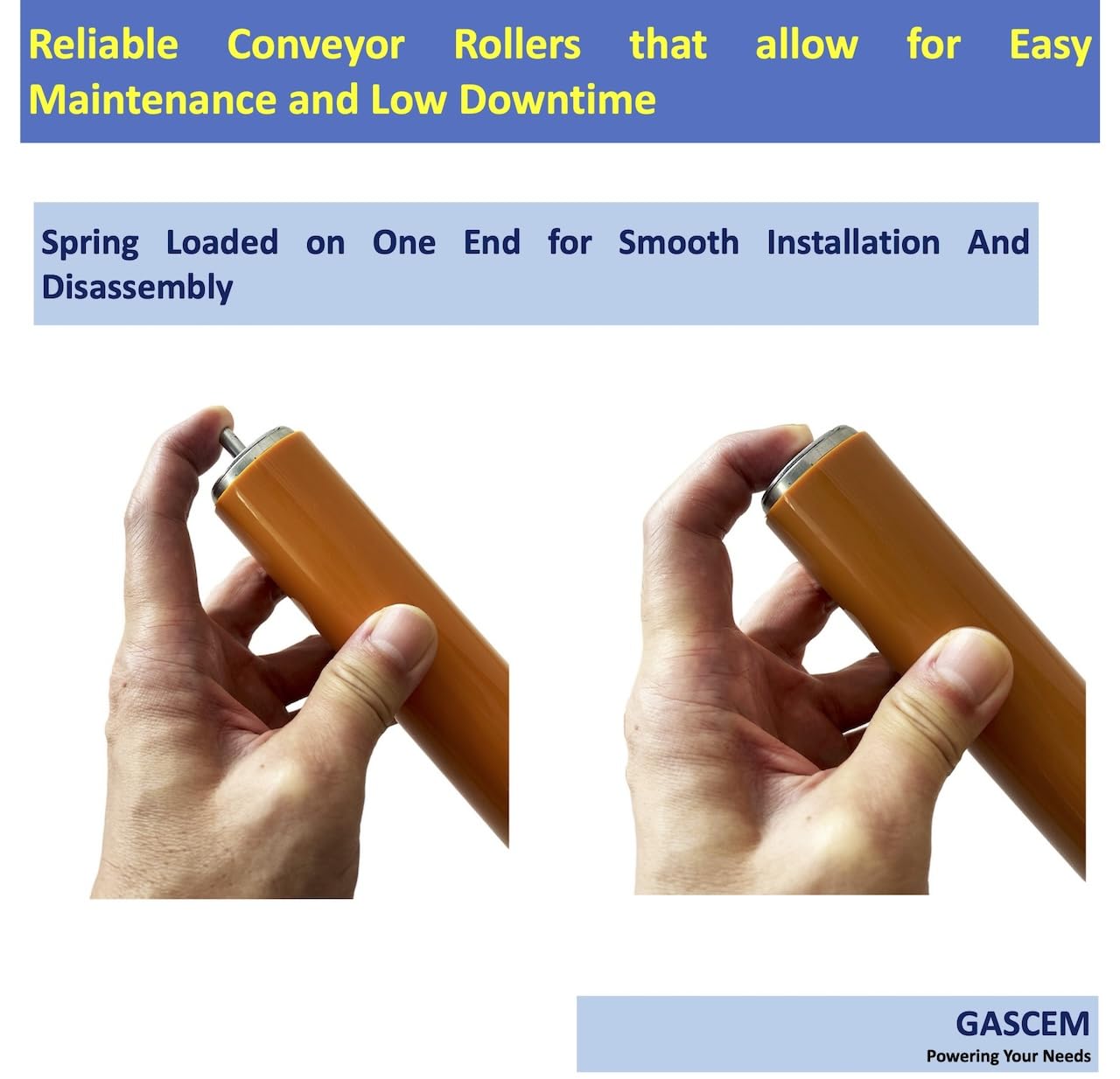 Polyurethane Coated Long Roller With Bracket Set | 16" Length, 1.5" Diameter Conveyor | Galvanized Steel | Versatile Support for Stands, Woodworking, and Conveyors | Pack of 2 — Amazon image 5