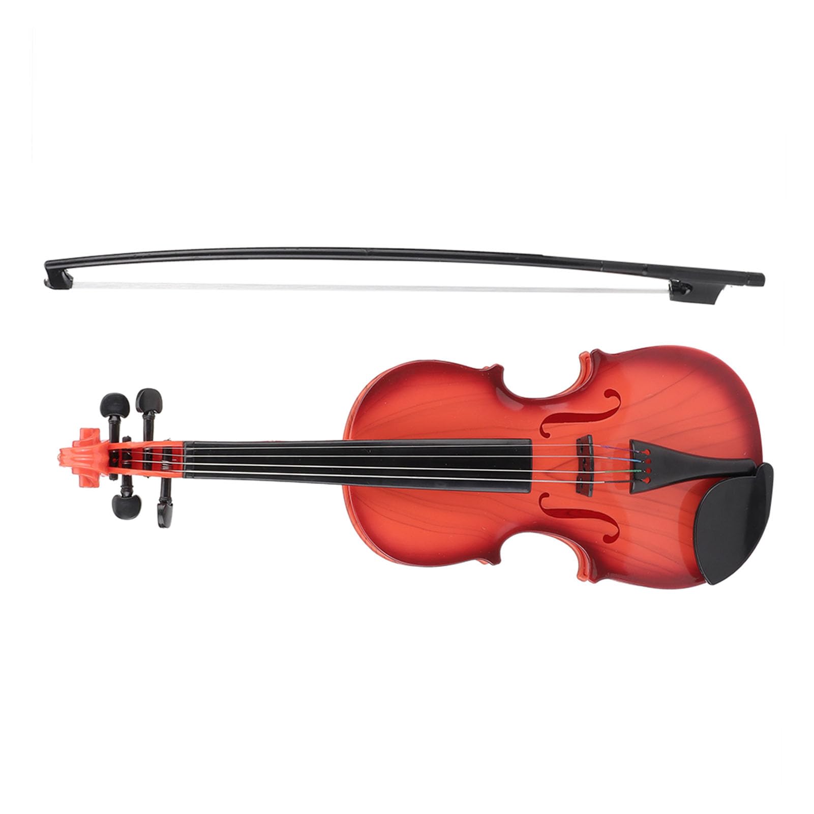 Generic Juguete de Violín Musical para niños Cuerda Ajustable Desarrollar Práctica de Instrumentos para Entretenimiento Infantil ABS 15,4 X 5,3 X 2,2 Pulgadas (marrón Claro)