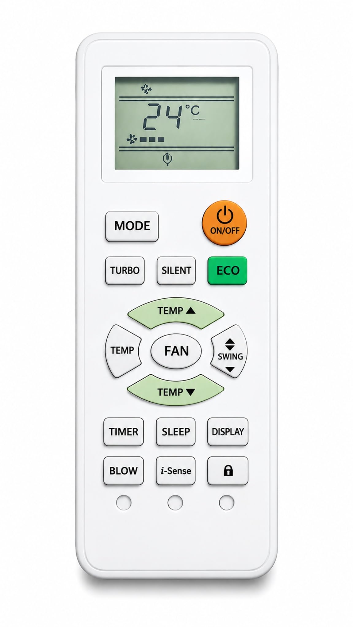 Best & Better Quality Compatible for Godrej/Haier Split/Window Ac Remote 1.5 2 Ton Model 131D 3 Stat 5 Star, Turbo/Silent/Eco/Display/Blow I-Sense Button-image-26