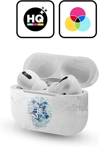 Miniatura 2 de Head Case Designs Calcomanía de vinilo con licencia oficial de Harry Potter Hogwarts Aguamenti Deathly Hallows IX compatible con Apple AirPods Pro