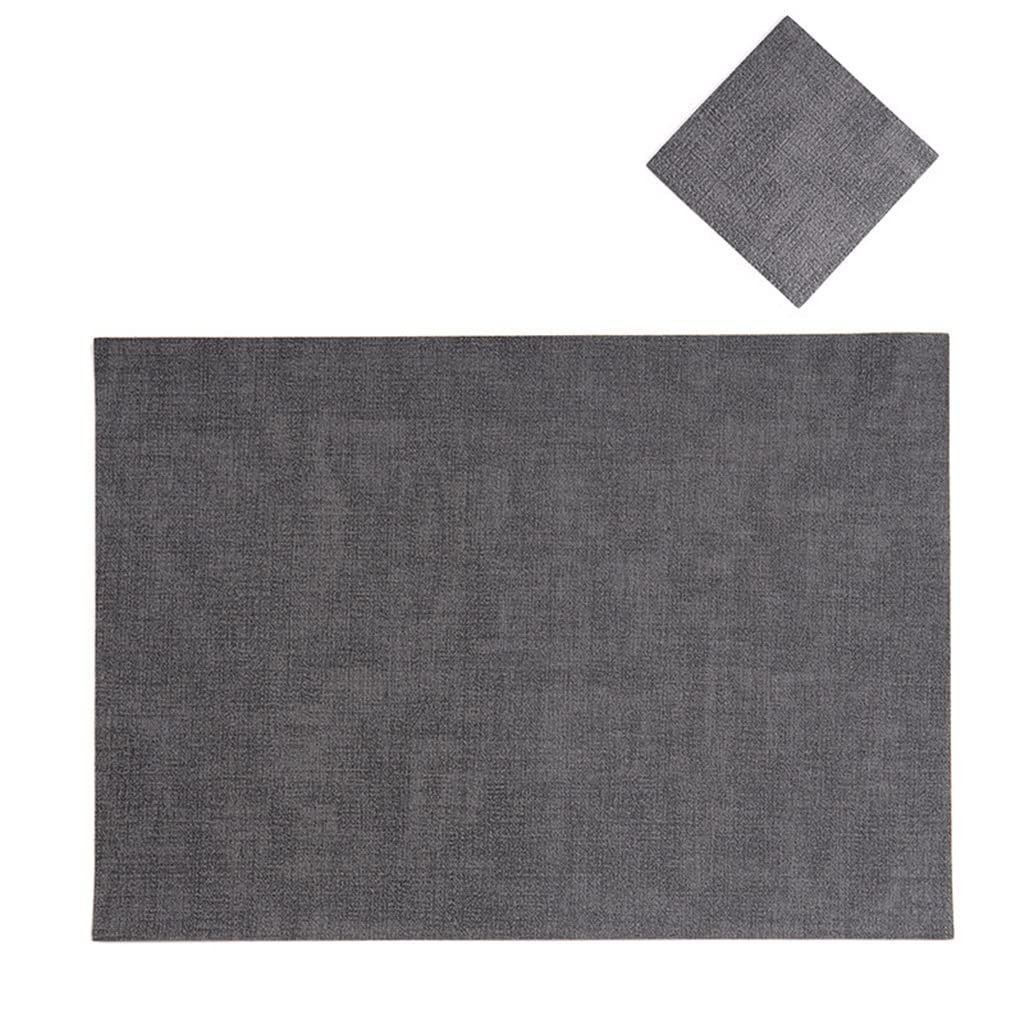 IANSHFKN 6 Pcs Imitation Cloth Rectangular Placemat Heat Insulation Tableware Pad Home Dining Table Decor Mats