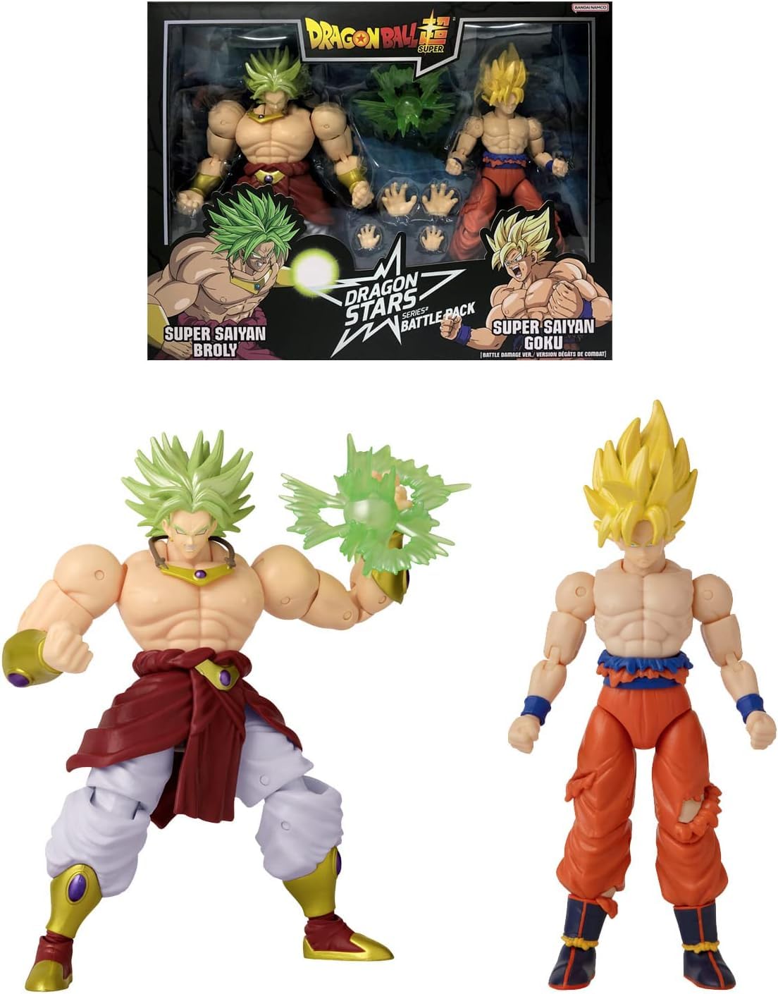 BANDAIBandai Dragonball Stars Battle Pack Super Saiyan Goku vs Broly