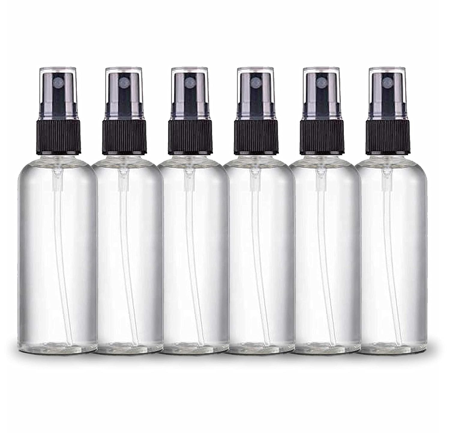 Topinon Spray Bottles Clear Empty Fine Mist Plastic Mini Travel Bottle Set, Small Refillable Liquid Containers (100 Ml Pack Of 6)-image-38