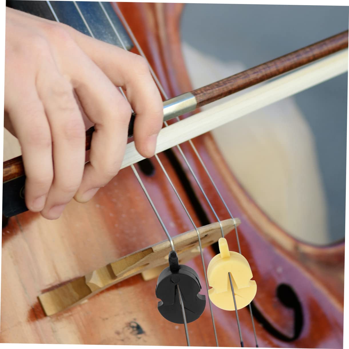 ibasenice 30pièces Sourdines Caoutchouc Pour Violon Et Alto Pratique Et Sonore Idéale Pour Entraînement Silencieux