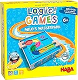 mit hochwertigem Holzmaterial HABA Logic! Games - Milo\'s Wasserpark 306822 Einzeln spielbar