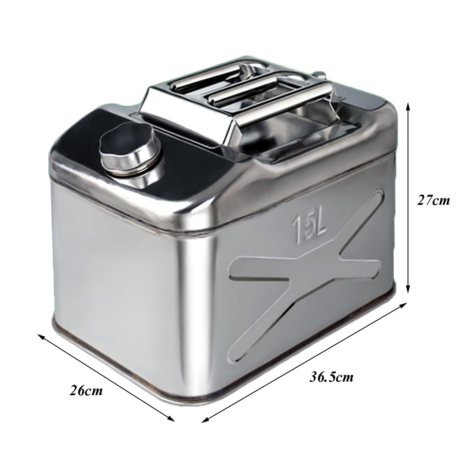 BHBXZZDB Lata de Gasolina Metal Gasolina Recipientes para Gasolina Lata de Metal para Gasolina Garrafa de Combustible Boquilla flexib 10L/15L/20L/25L/30L