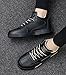 Hhhchpm Men's Fashion Skate Walking Shoes Road Running Skateboarding Sneakers (Black,7.5)