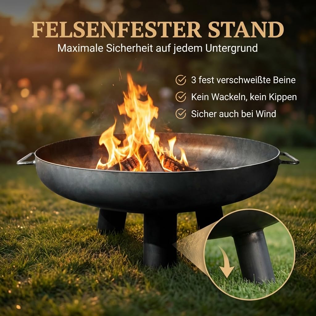 Feuerschale Kreta 60 cm Feuerstelle Garten Terrasse Balkon
