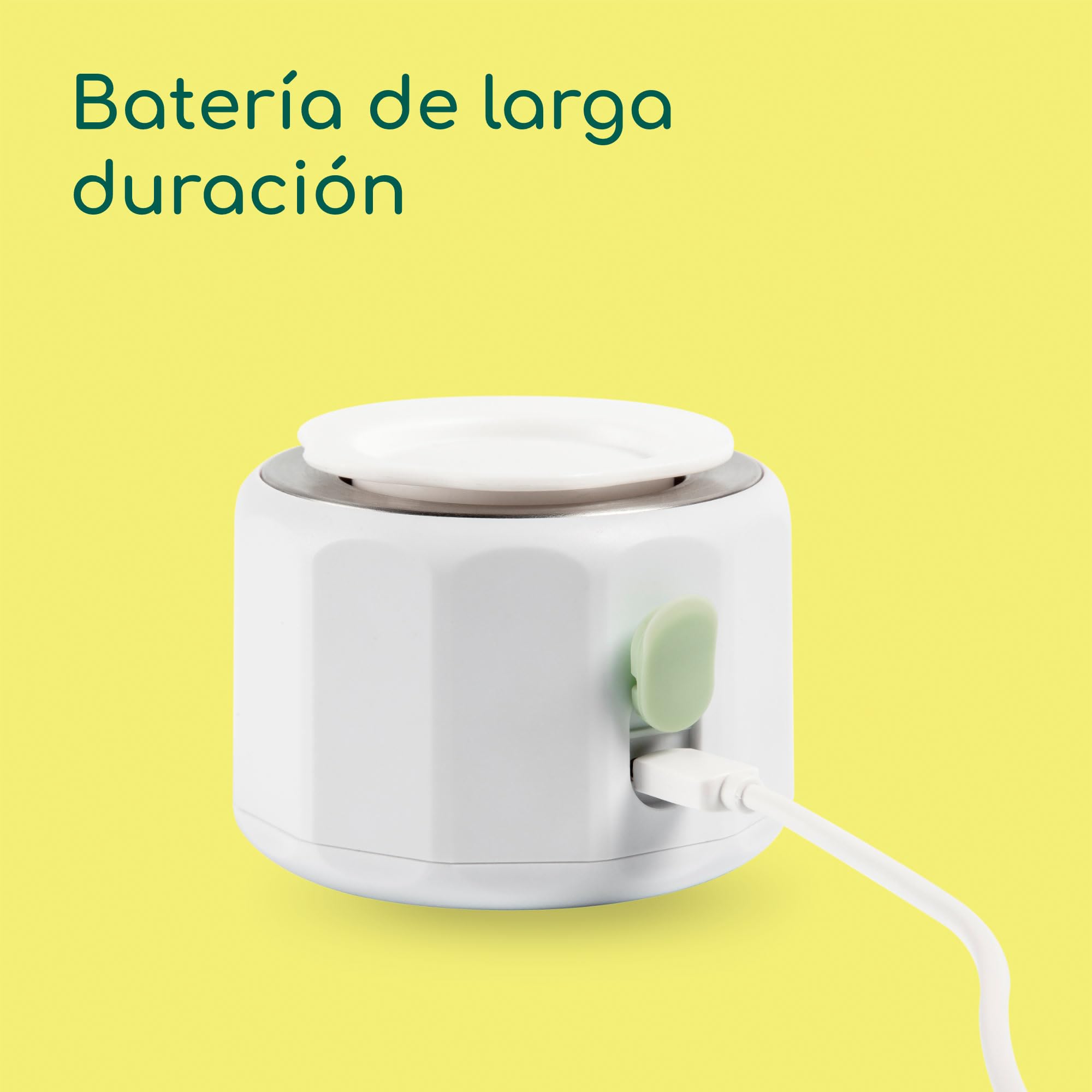 Bebeconfort Calientabiberones Portátil Digital, Calientabiberones Portátil para Bebés, Compacto 6,5x6,5x8 cm (LaxAnxAl), Ligero (280 g), Pantalla Digital, Batería Larga Duración, Regulador Temperatura