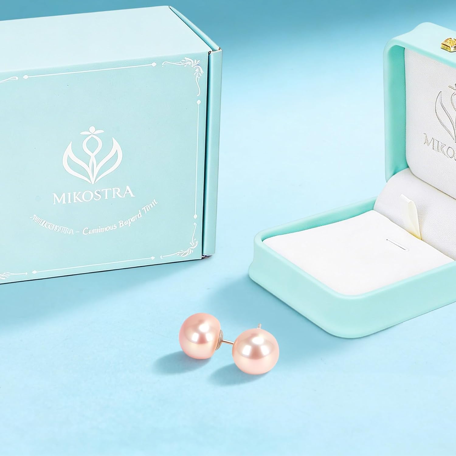 earrings studs for women pearl earrings Sterling Silver AAAAA+ Hypoallergenic Freshwater Cultured Handpicked with Genuine Cultured pearl studs Birthday Wedding Jewelry Valentine's Day Gift