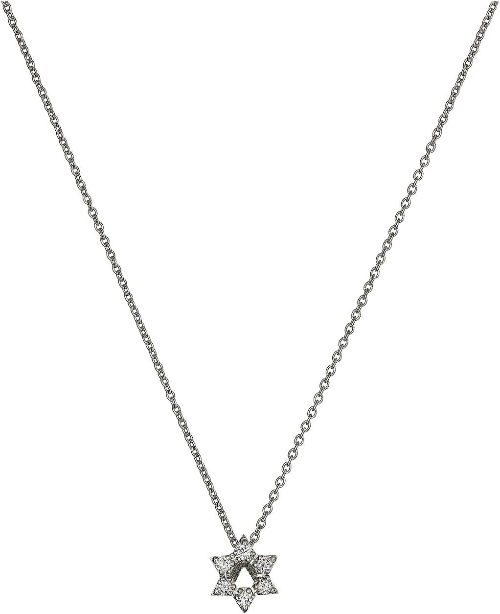Tiny Treasures Star of David Pendant With Diamonds