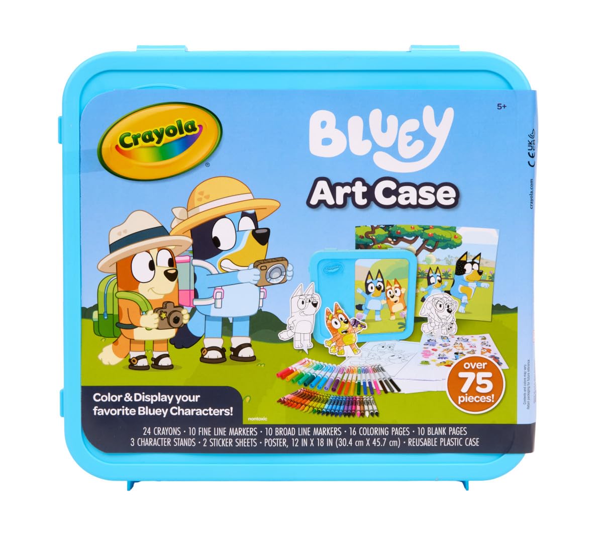 Amazon.com: Crayola Bluey Create & Color Art Case (75+ Pcs), Bluey