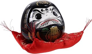 VICASKY Japanese Style Ceramic Dharma Piggy Bank Cute Cartoon Container and Easy to Clean for Birthdays High for Saving and Decoration