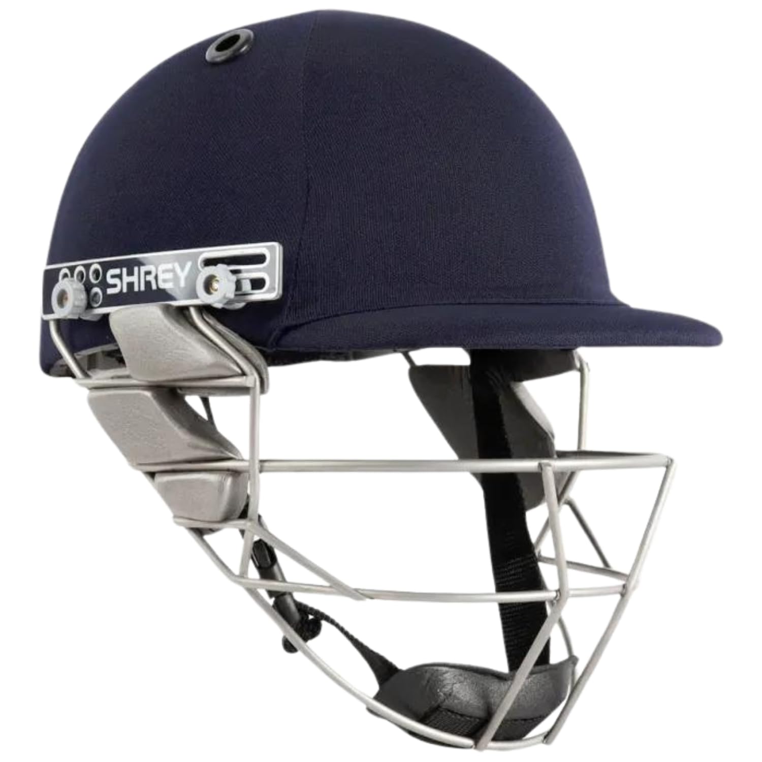Shrey Pro Guard 2.0 Stainless Steel Visor Cricket Helmet with 4 Round Velcro Sets | Helmet ABS Composite Shell, EPS Liner for Increased Safety & Comfortable Fit (Navy - M) (B0D4QDW6M9) Amazon Price History, Amazon Price Tracker