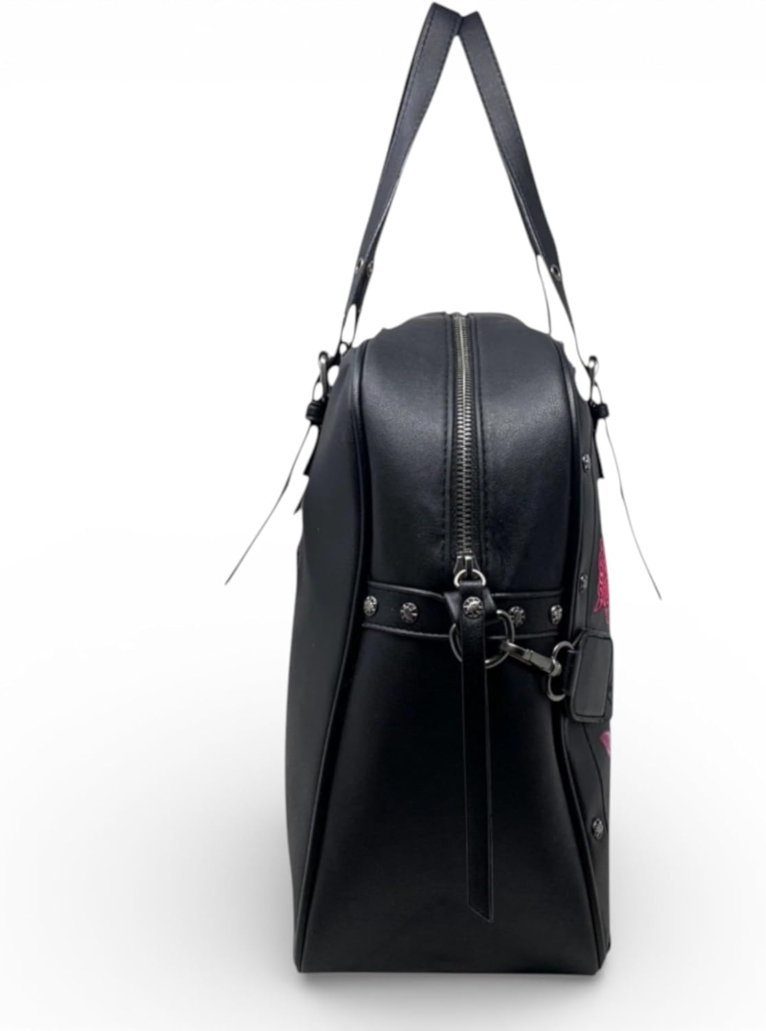 ED HARDY Women's Amie Faux Leather Satchel Bag | Removable Strap