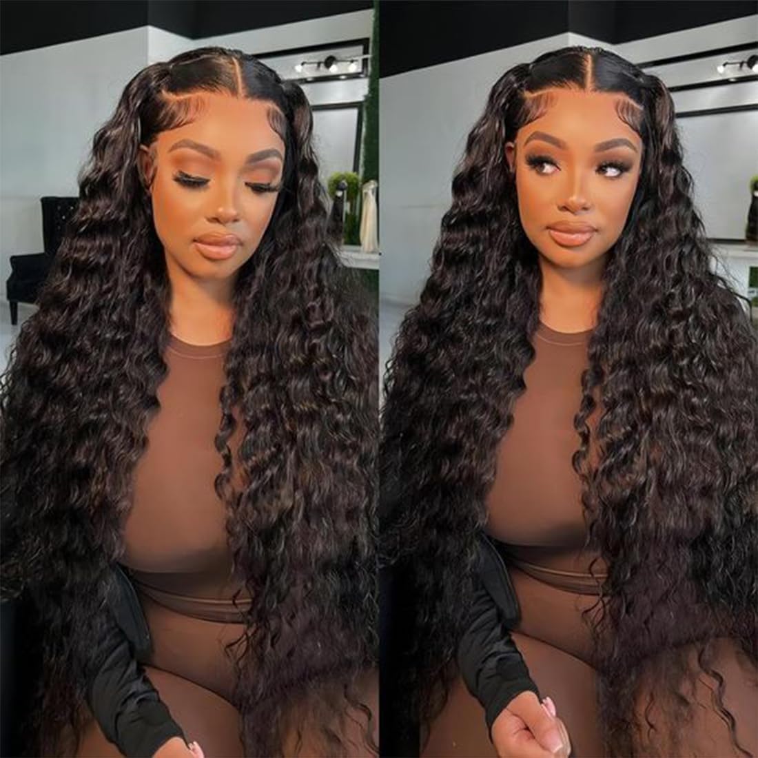 200 Density Loose Wave 13x6 13x7 HD Lace Front Human Hair Wig Brazilian 30 34 Inch Curly Wigs Deep Wave 13x4 Lace Frontal Wig - 200165144 - View #4