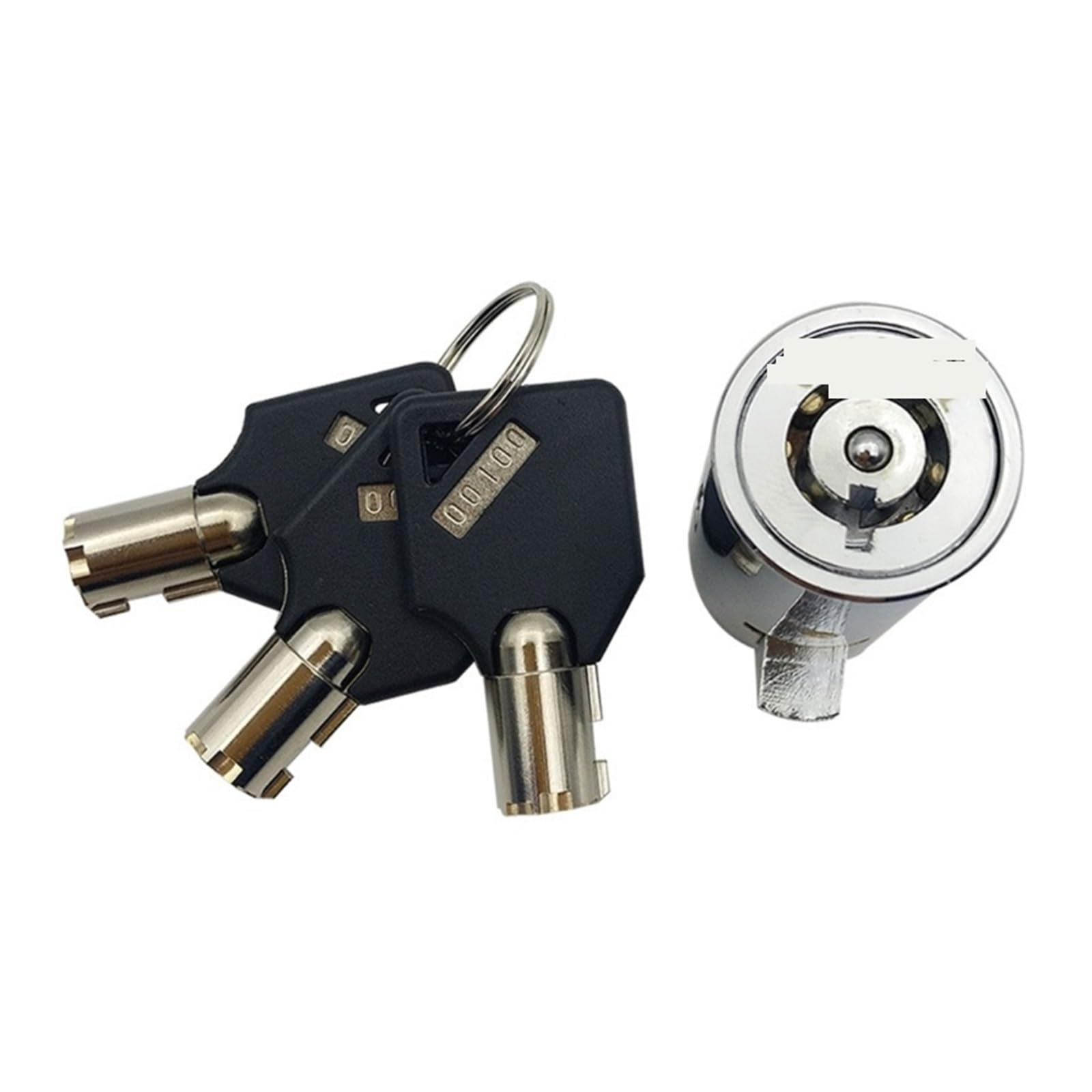 Fonhndg One Color Cabinet Locks Alloy Lock Core Universal Size Keys Vending Machine Cylinder Tubular Cabinet Anti-Pry With