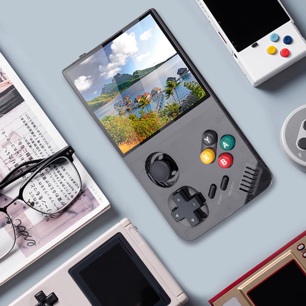 M19 Console di gioco portatile Mini console di gioco portatile Schermo IPS da 3,5 pollici 4K HD for gli amanti Adulti Bambini Ragazzi Migliori regali