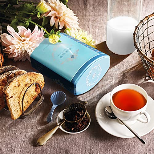 Riantea Chinese Black Tea Loose Leaf, 3.1 Ounce Flavored Tea With Pure Leaf, Apple And Hibiscus, Whole Tea Leaves No Crumb, Gluten Free And Caffeinated, Aluminum Tea Canister, 3.1 Oz (88G) #TOP5