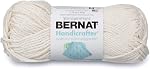 Bernat Handicrafter Fils de coton - 6 Boîte de - Coton - 4 Moyenne (détériorée) - 80 Jarrets - Tricot/Crochet, 50g/1.75oz, blanc cassé