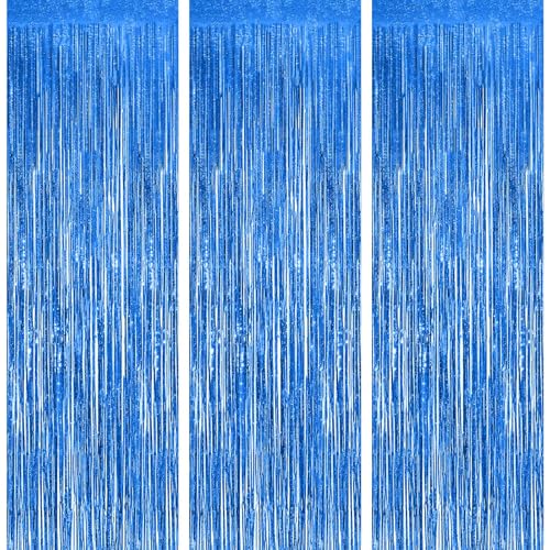 OFFCUP Cortina de Oropel, 3PCS Cortinas Metálicas Foil Fringe