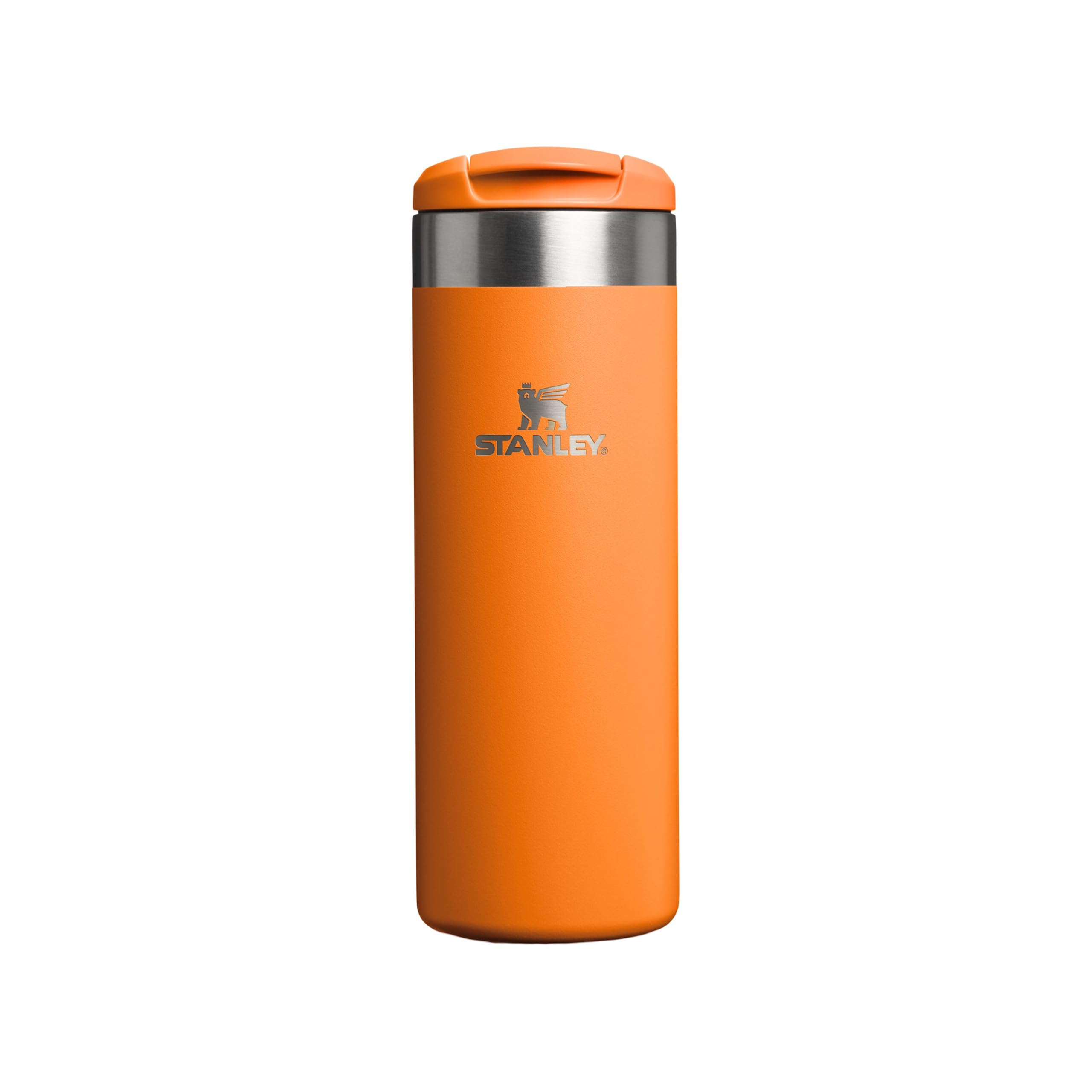 Stanley 1913 Aerolight Transit Travel Mug 0.47L - Keeps 6 Hours Hot - 8 Hours Cold - Dishwasher Safe - Leakproof - Car Cup Holder Compatible - Insulated Coffee Cup - Goldenrod Coral