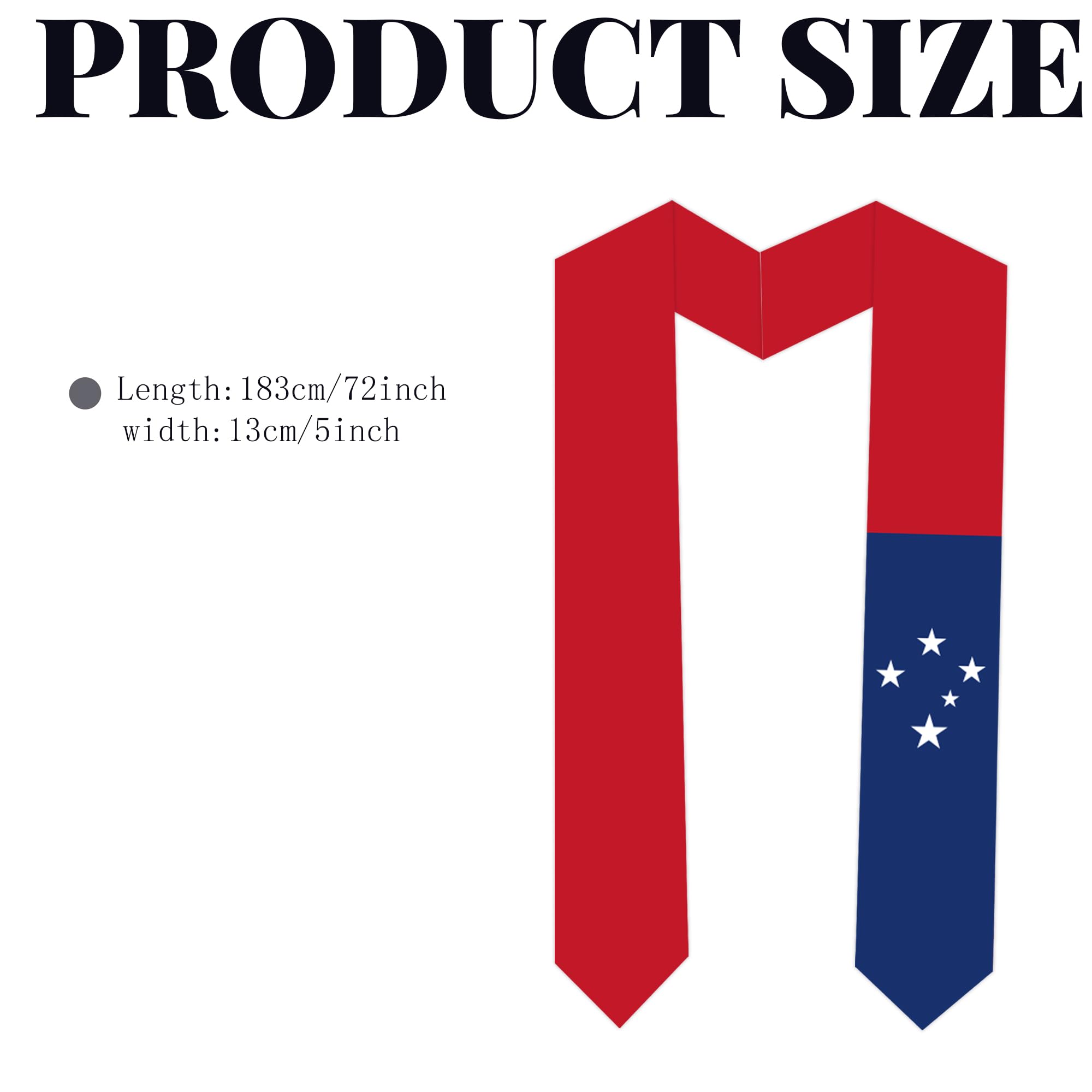 Tautaoxuu Samoa Flag Graduation Sash Satin Scarf 72