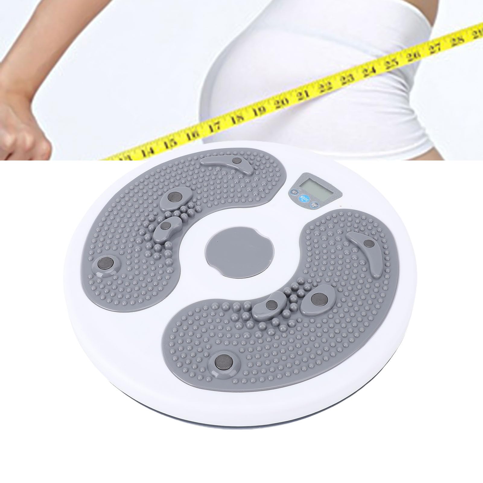 BuyWeek Taille con Contador, PP 150mAh Anti-Deslizamiento para Masaje de Pies y Ejercicio de Cintura