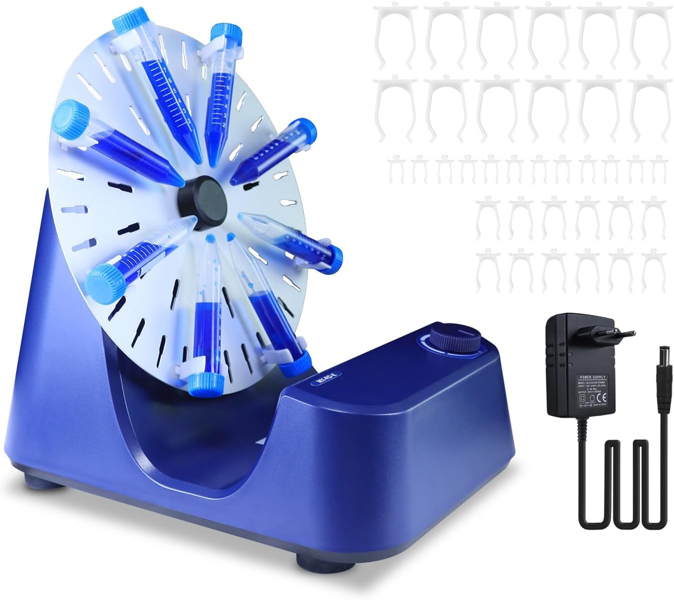 Digitaler Vortex-Mischer, einstellbare Geschwindigkeit 0-80 U/min, Labor Drehmischer für Zentrifugenröhrchen Probenmischung, kontinuierliche Laborausrüstung