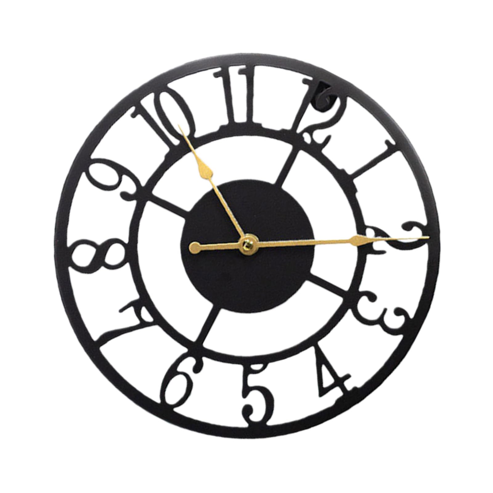 HDOYTXXM 12Inch Iron Quiet Wall Clock Modern Minimalists Design for Living Room Kitchen Bedroom Decors Battery Operated Rusts Proof Wall Clock