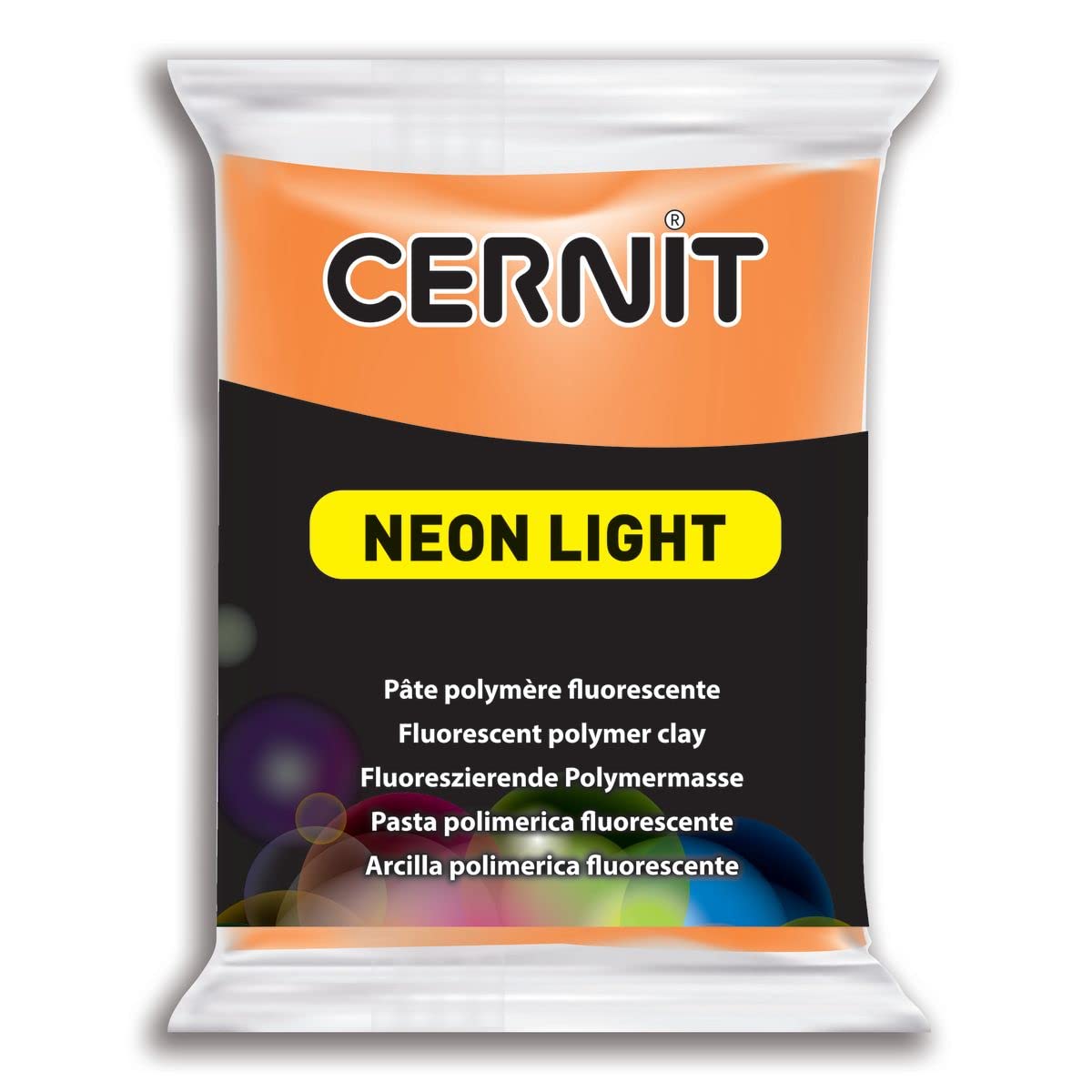 Cernit Polymer Clay - Neon Series - 56 Grams Block - Made in Belgium (Orange)-image-41