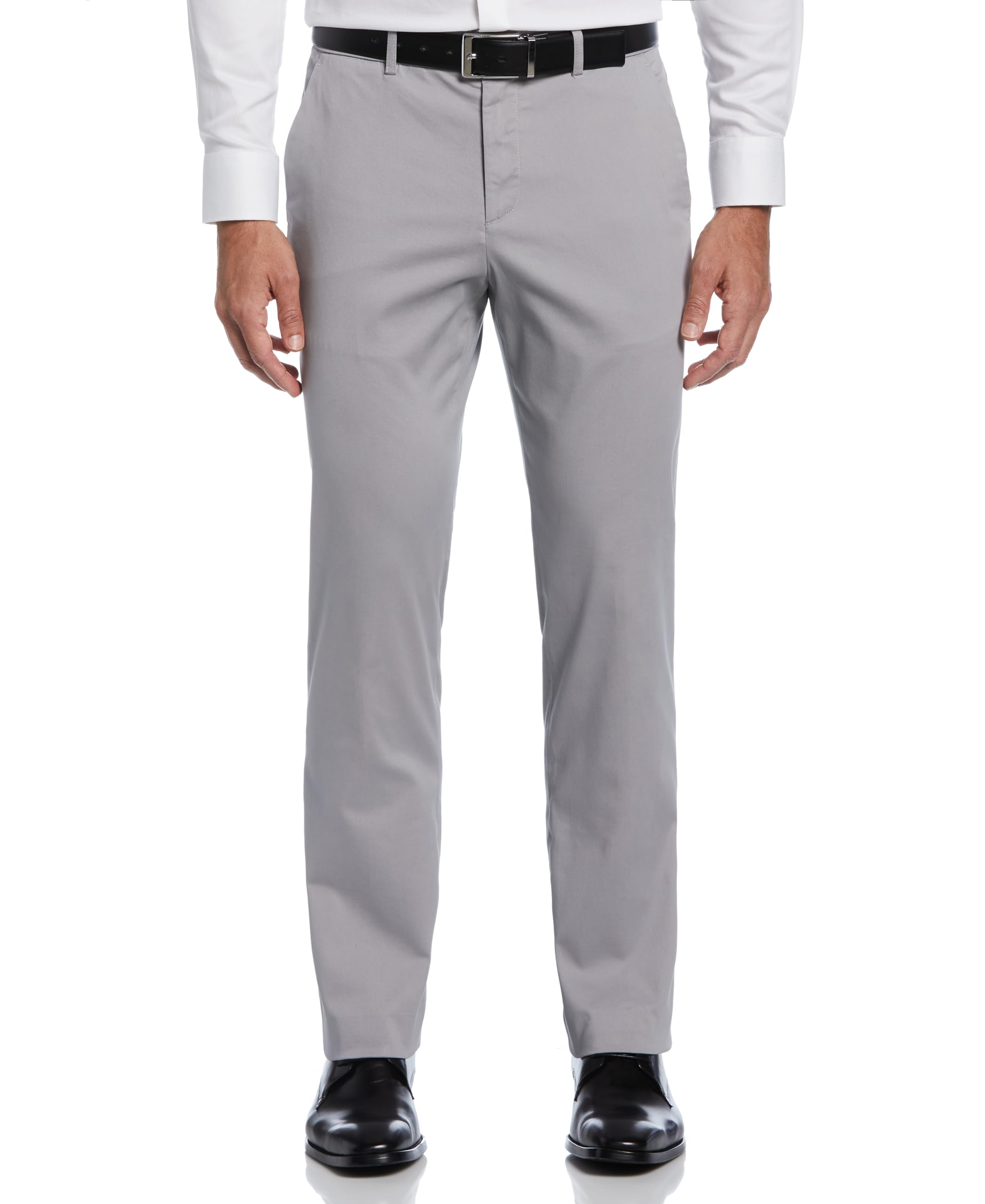 Perry Ellis Mens Portfolio Essentials Slim Fit Cotton Active Waistband Dress Pant